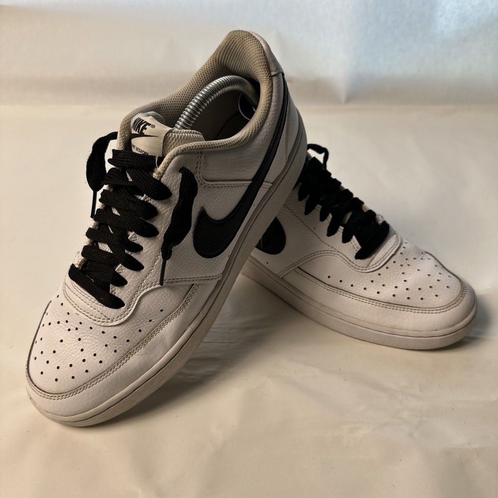 Size 10 - Nike By You Men's Air Force 1 Low (White/Black) Shoes DV3892-900